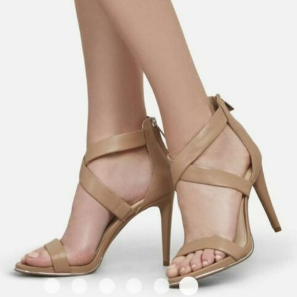 Kenneth Cole Brooke Cross High Heel Sandals-8.5 - Picture 2 of 9